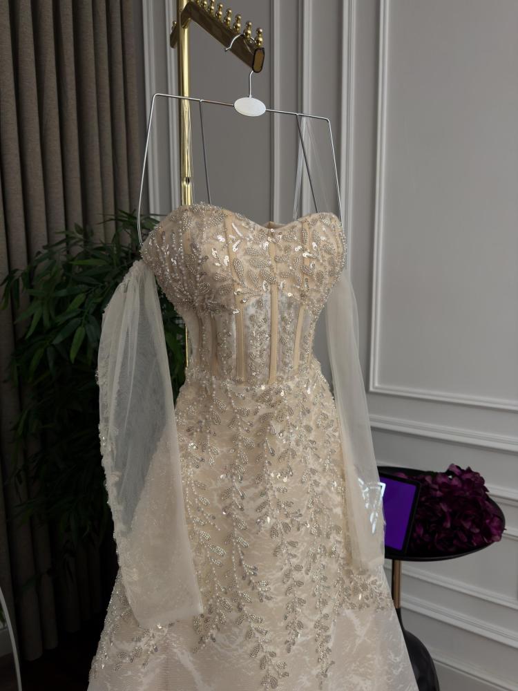 Tulle dress with pocket detail