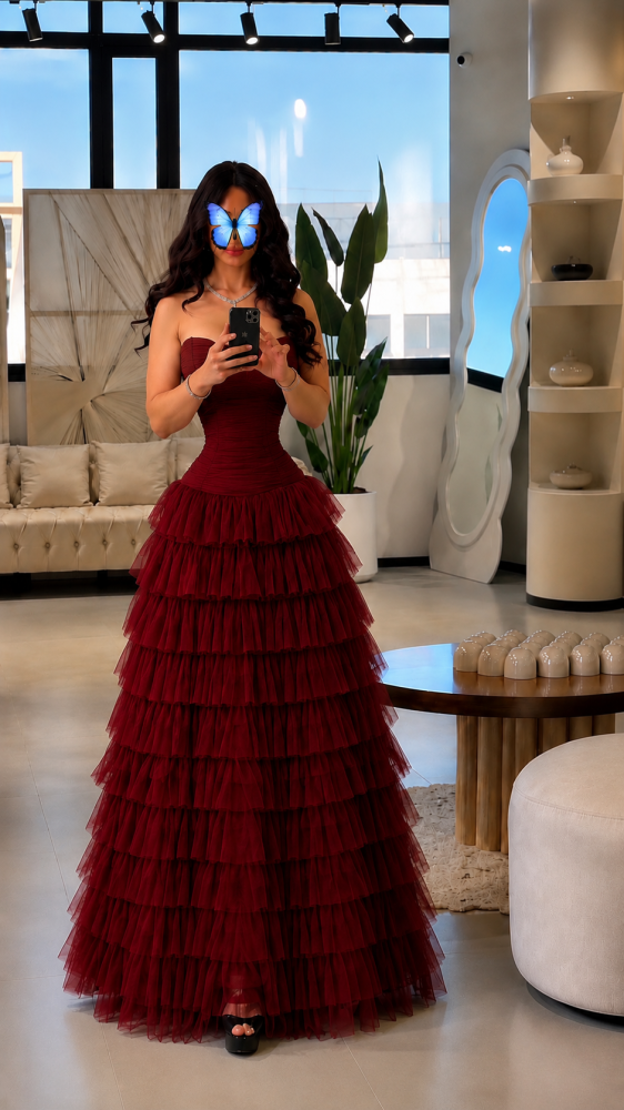 فستان تل طبقات