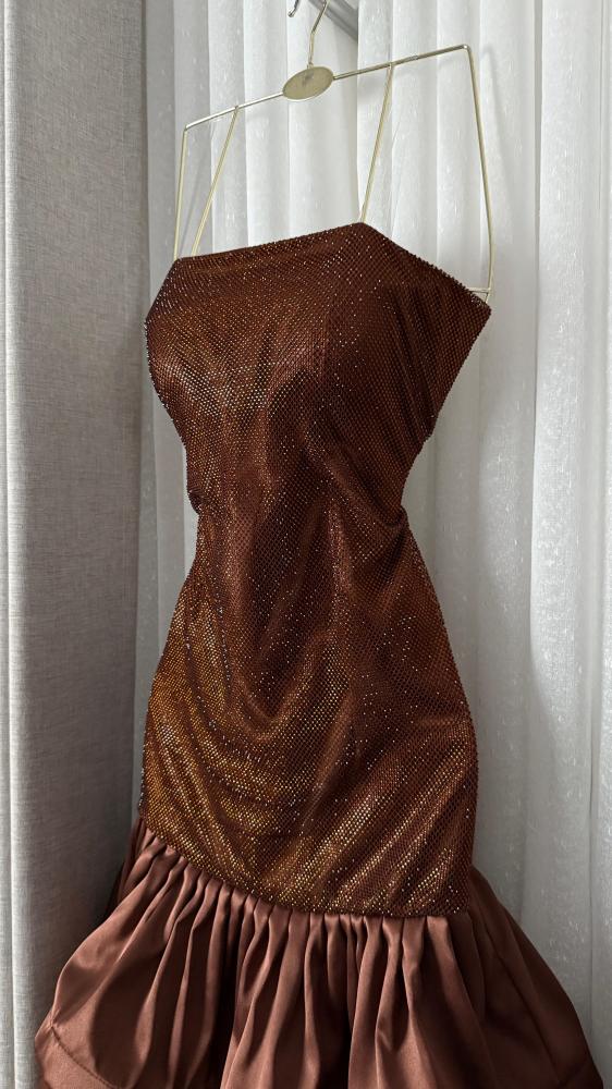Mesh crystal dress