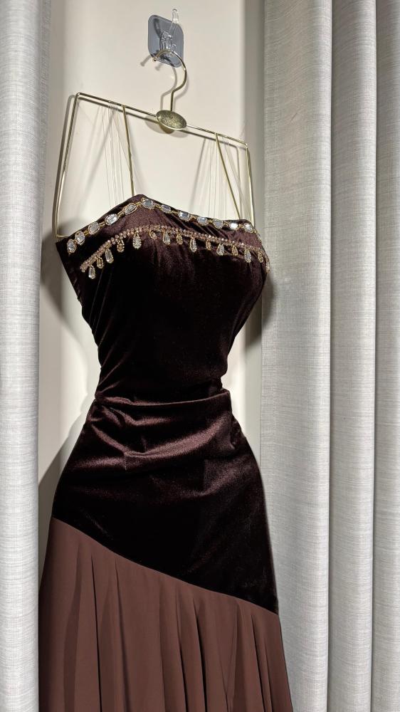 Layered chiffon dress