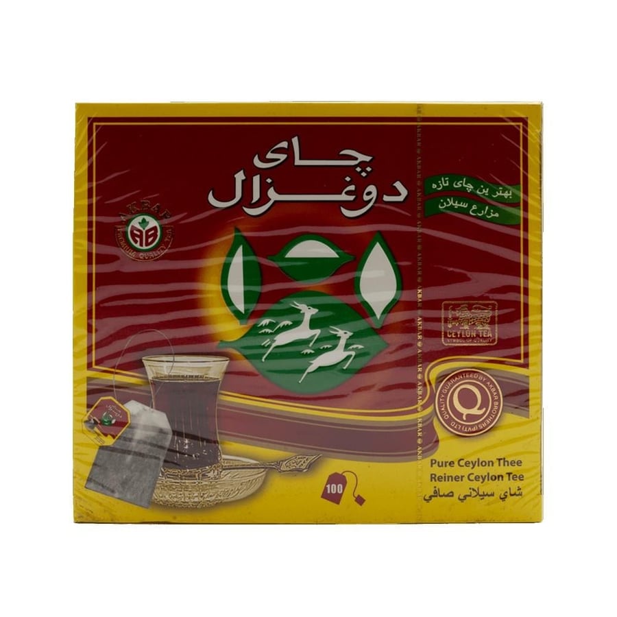 شاي احمر دو غزال 100 كيس ( الغزالين )
