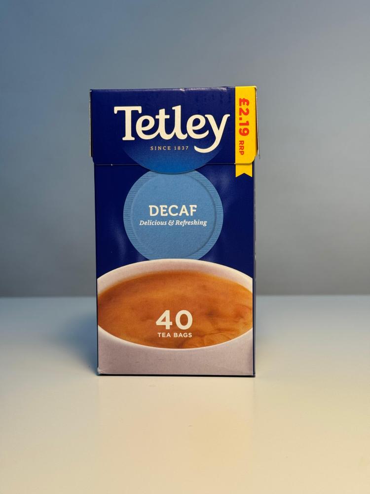 Tettley caffeine-free tea 40 bags