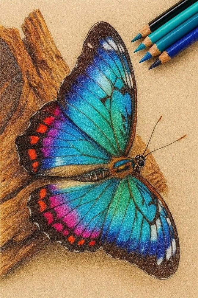 أساسيات الرسم بالألوان الخشبية