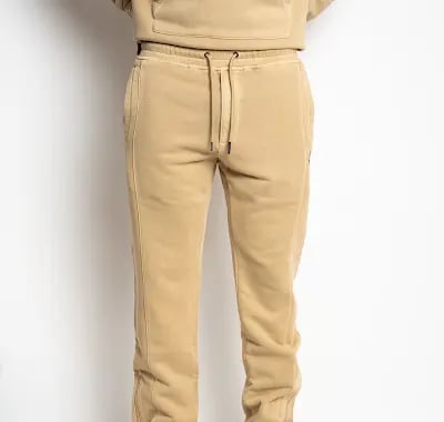 Tybee Zip vent Track pants-KHAKI