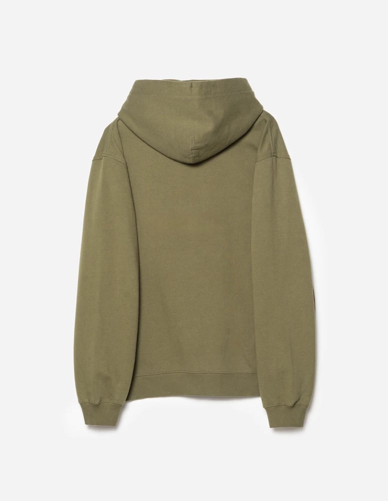 7088Bering Strait Map Hooded Sweat-OLIVE