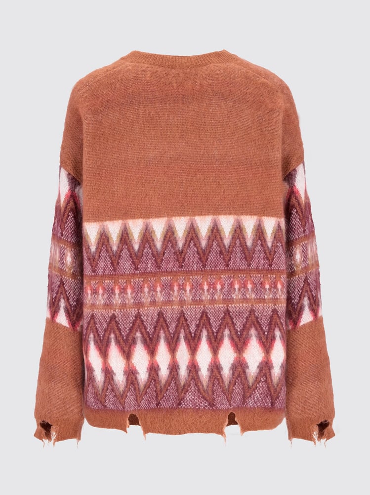 KNITTED CARDIGAN 103-BURNT