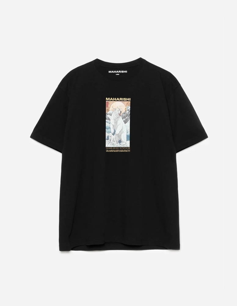 2211Alaskan Polar Bears T-shirt-BLACK
