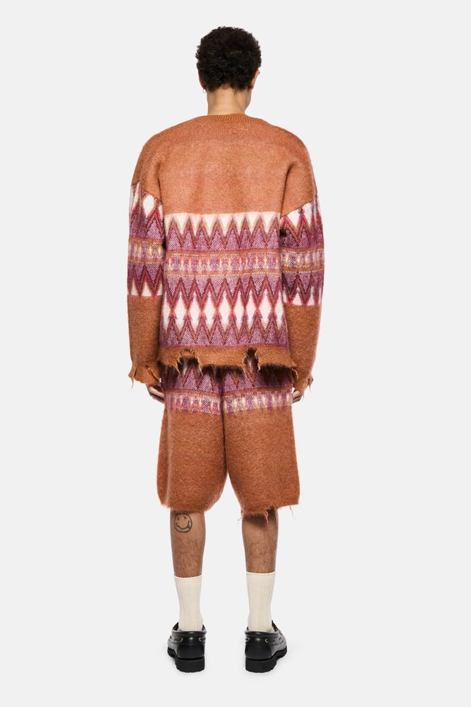 KNITTED CARDIGAN 103-BURNT