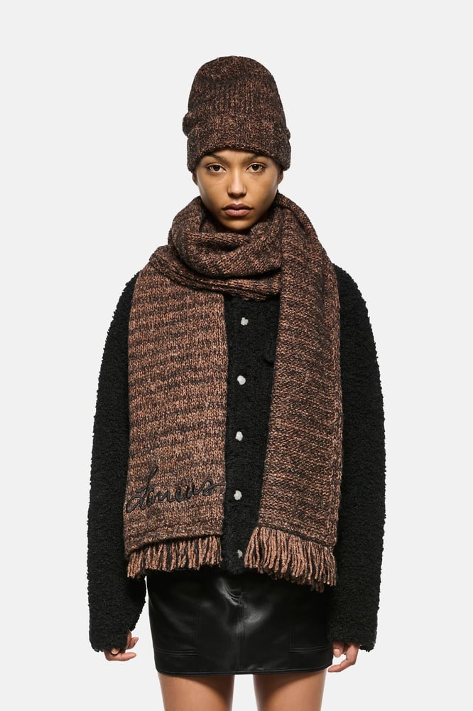 KNITTED HAT-283-BURNT