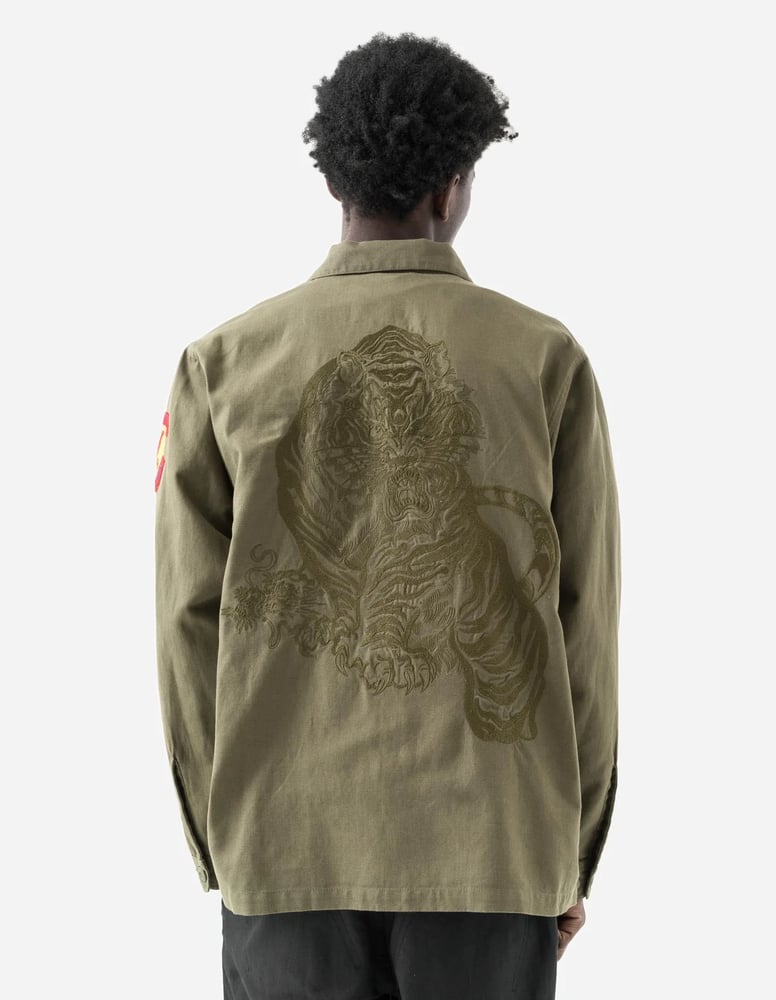 7149PanthernL|S Utility shirt-OLIVE