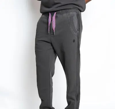 Seuss Zip Track Pants-DARK GREY