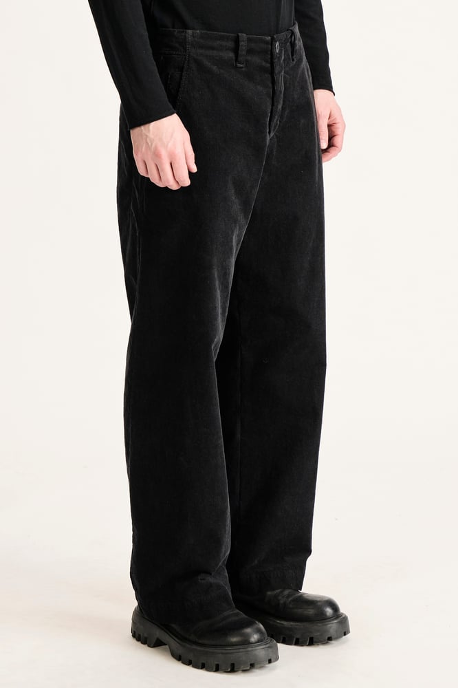 Wide-fit trousers125-BLACK