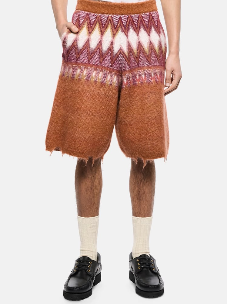 KNITTED BERMUDA 351-BURNT
