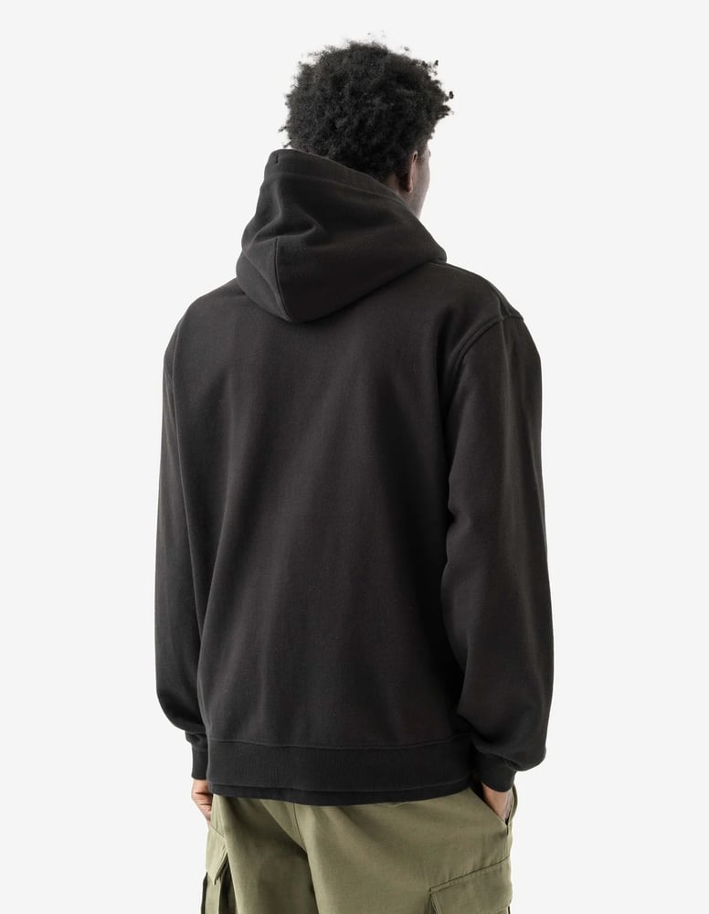 7088Bering Strait Map Hooded Sweat-BLACK