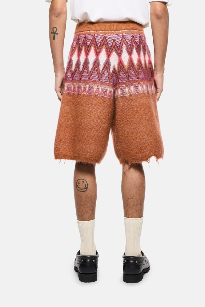 KNITTED BERMUDA 351-BURNT