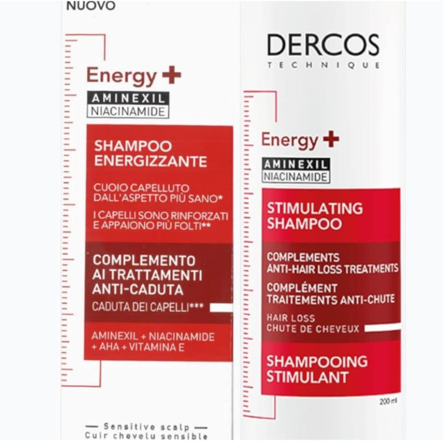 Dirucos shampoo invigorating for treating hair loss from Vichy - 200ml