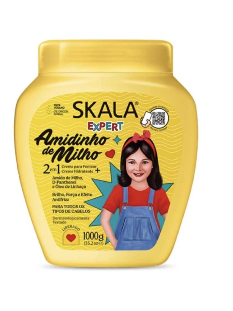 Amidenho De Milho cream for moisturizing and strengthening children's hair from Scala, 1000 grams