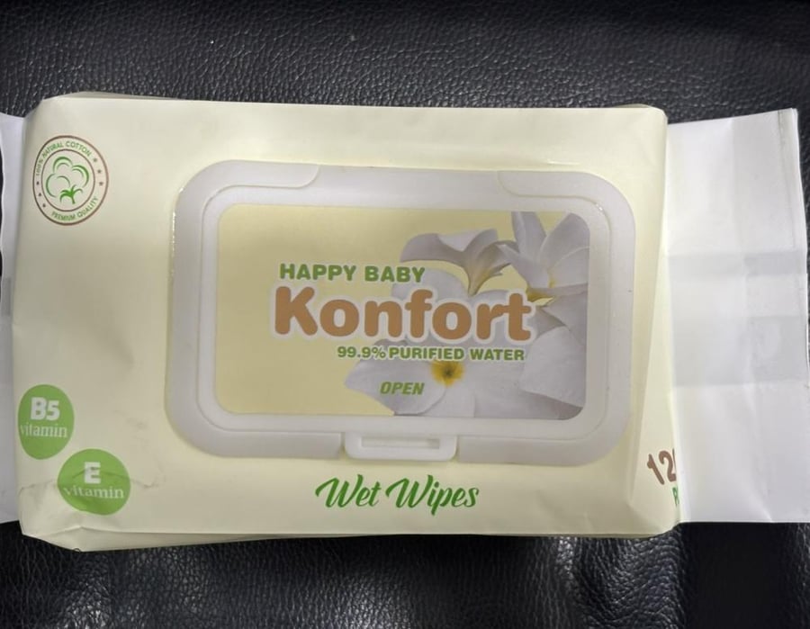 Confort wet wipes