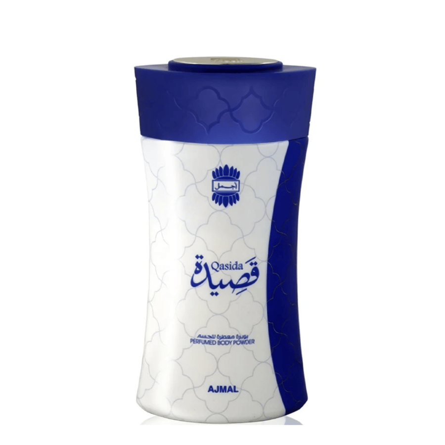 The most beautiful fragrant body powder, Qaseeda, 80 grams