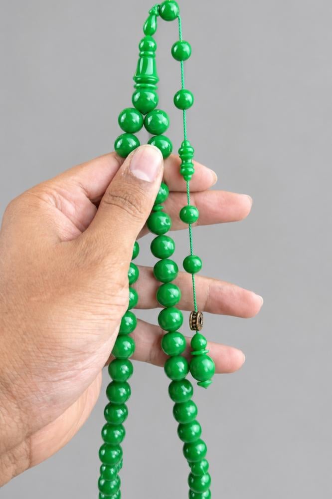 مسباح بولينج صب قديم آخضر غامق