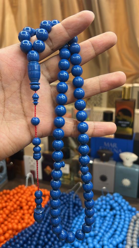 Blue color bowling rosary, new dye