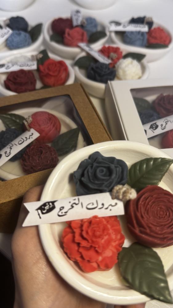 توزيعات شمعه الورد