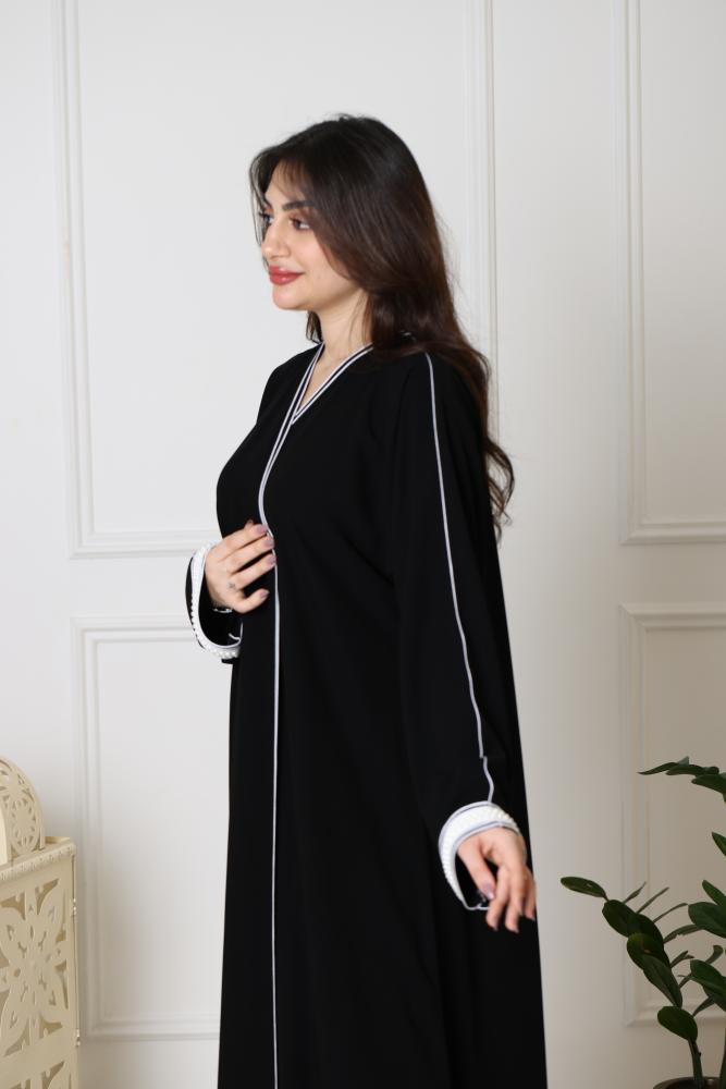 عباية رويال كريب لولو , متجر عبايات , عباية نص كلوش