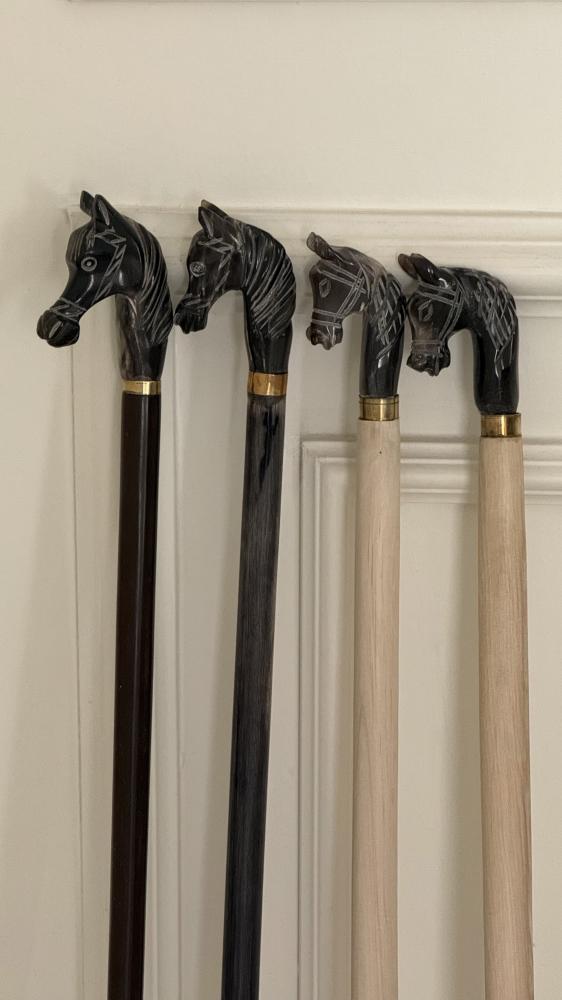 عصا راس الخيل - خشبي