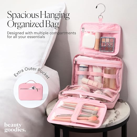 حقيبة مستلزمات سفر BEAUTYGOODIES مقاومة للماء