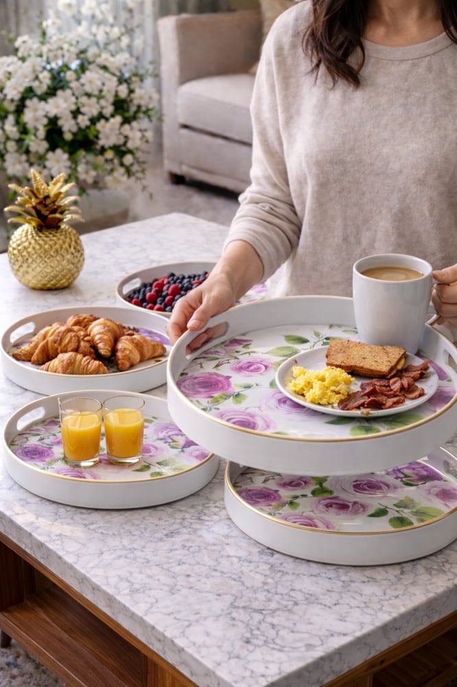 Serving tray set 6 pieces – luxury that enhances your hospitality