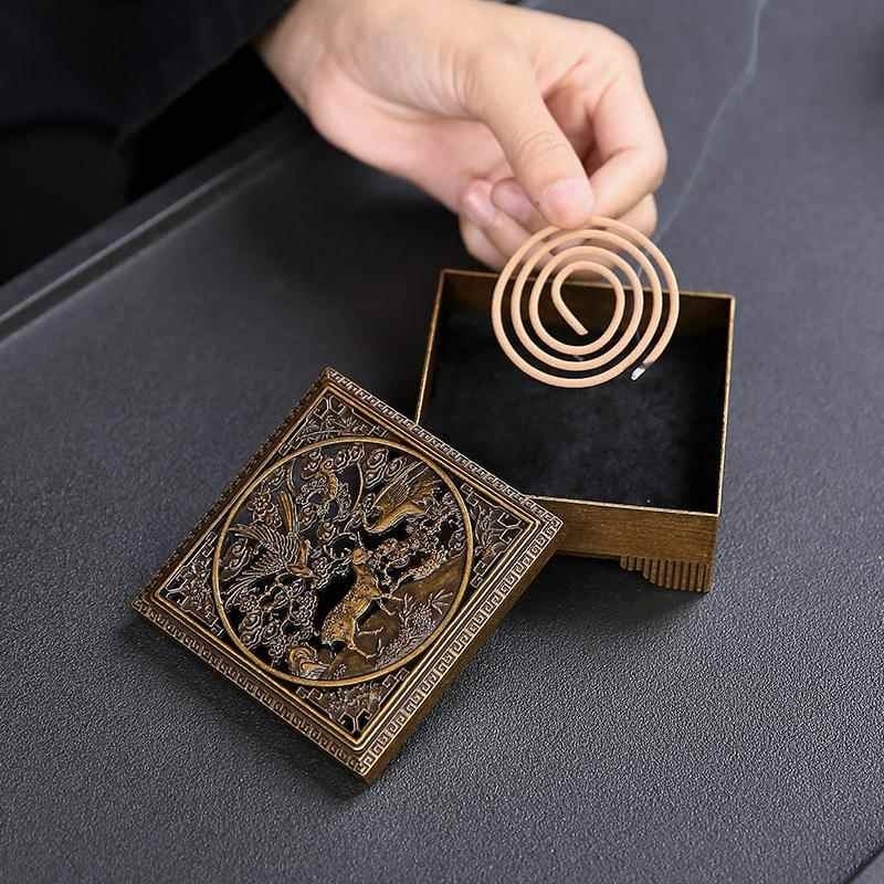 Elegant metal incense burner