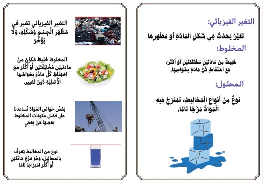 Brochure of physical changes_Science_Third Grade Primary