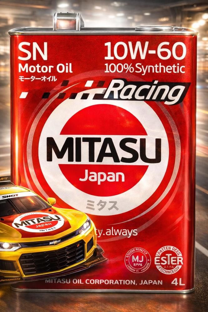 ميتاسو 10W-60 SN الاصطناعي ( MITASU )MJ-116  4L جالون )
