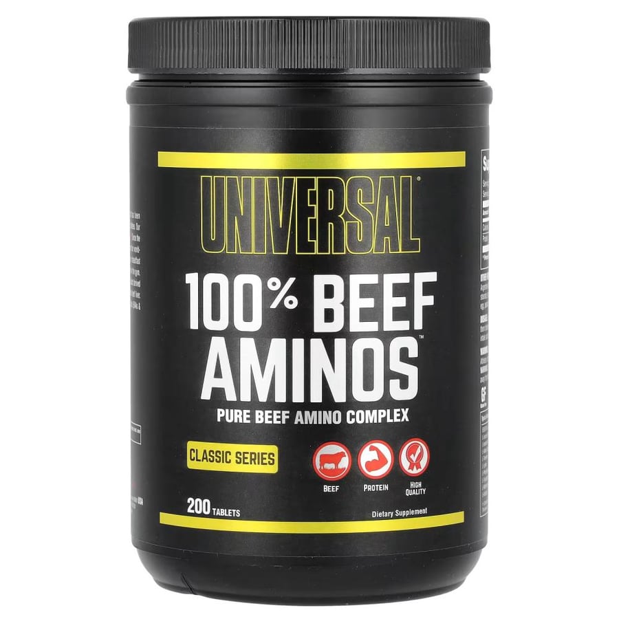 Universal U, Classic Series, 100% Beef Aminos, 200 Tablets - يونيفرسال U – سلسلة كلاسيك – 100% بيـف أمينوز – 200 قرص