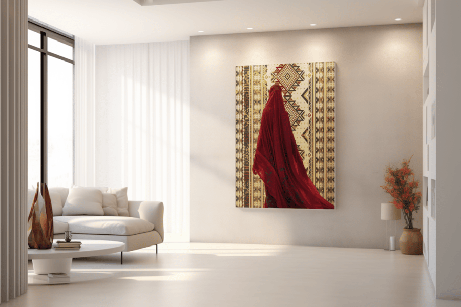 لوحة قماشية وشاح الحكايات C6323