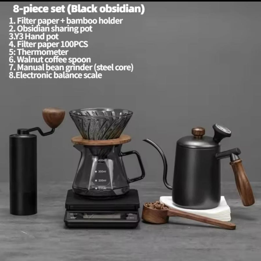 مجموعة وعاء القهوة المخمر يدويًا V60
