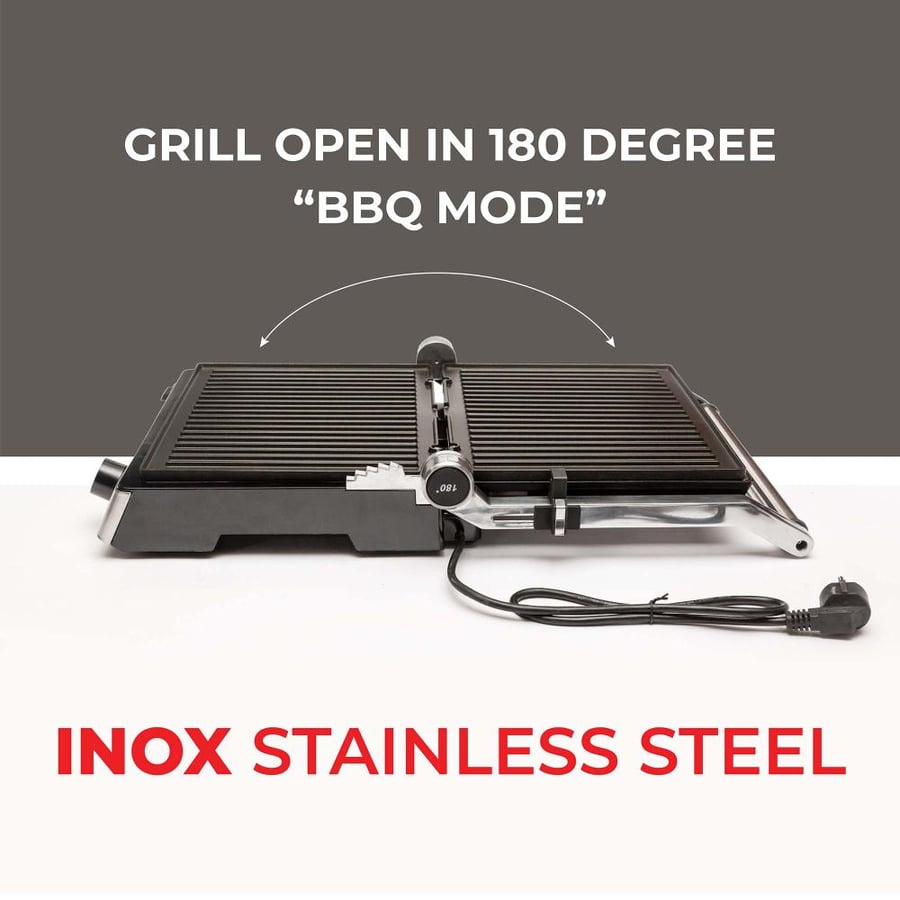 Muller Koch Electric Grill 2000W Steel Color - MK-6025