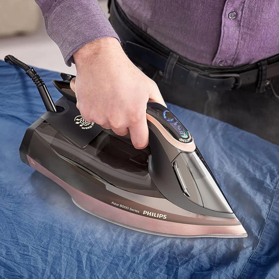 Philips Azur 8000 Series Steam Iron 3000W 90g/min 260g Steam Boost Black – DST8041/86