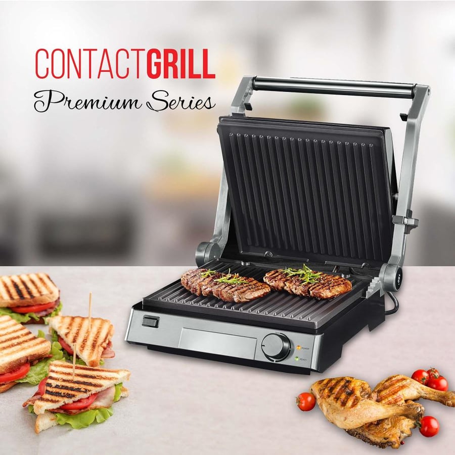 Muller Koch Electric Grill 2000W Steel Color - MK-6025