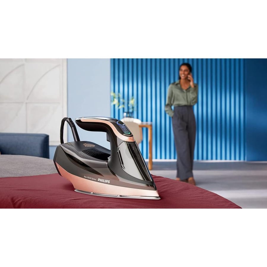Philips Azur 8000 Series Steam Iron 3000W 90g/min 260g Steam Boost Black – DST8041/86