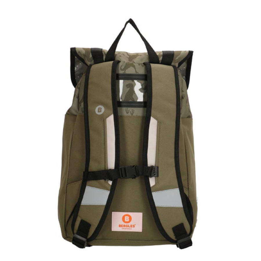 Beagles Kids Backpack Dinosaur Olive - 17792029