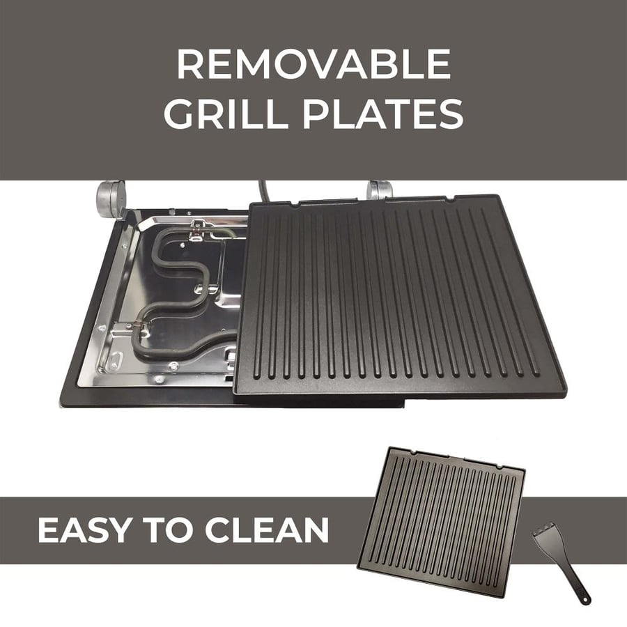 Muller Koch Electric Grill 2000W Steel Color - MK-6025