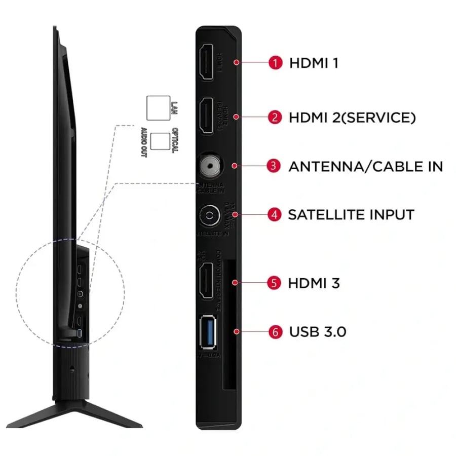 تي سي إل، شاشة سمارت مقاس 75 بوصة، HDR10، دقة UHD 4K، رسيفر داخلي ،نظام تشغيل Google TV - موديل 75P6L