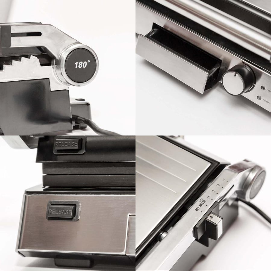 Muller Koch Electric Grill 2000W Steel Color - MK-6025