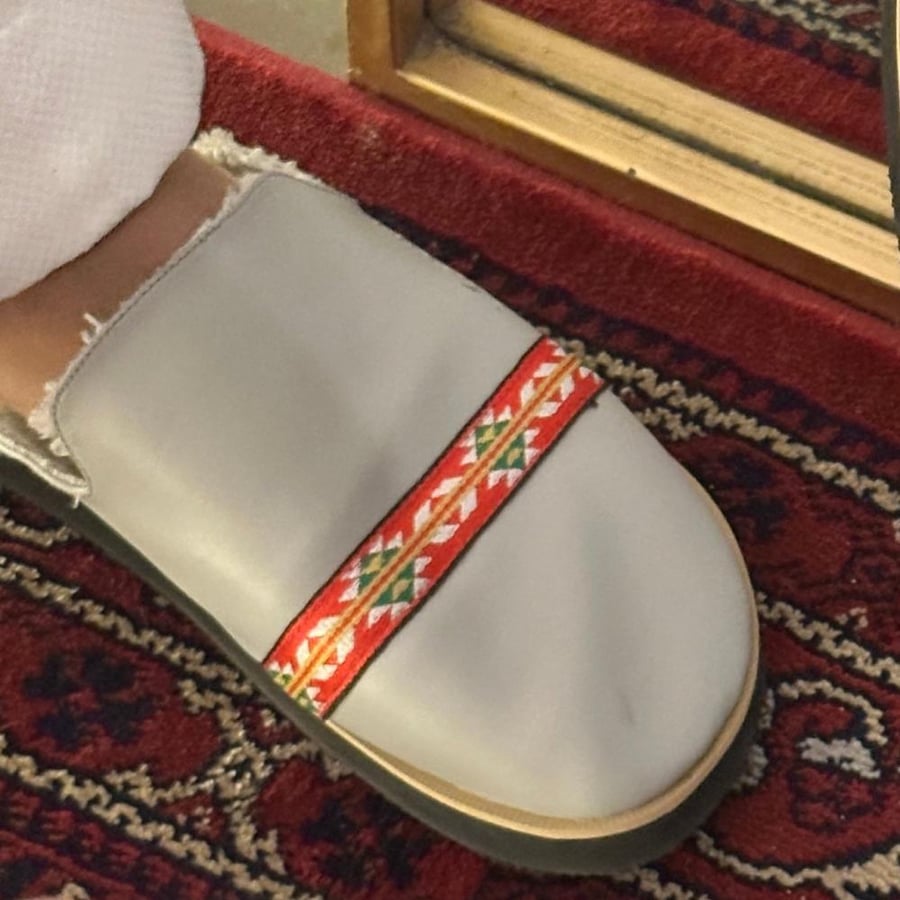 Men's fur shoes | silver