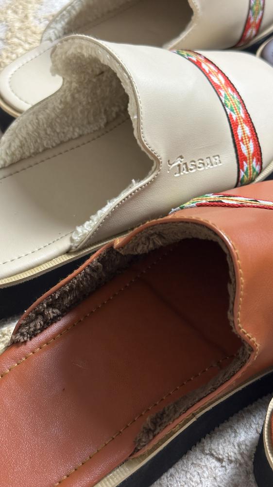 Men's fur shoes | beige