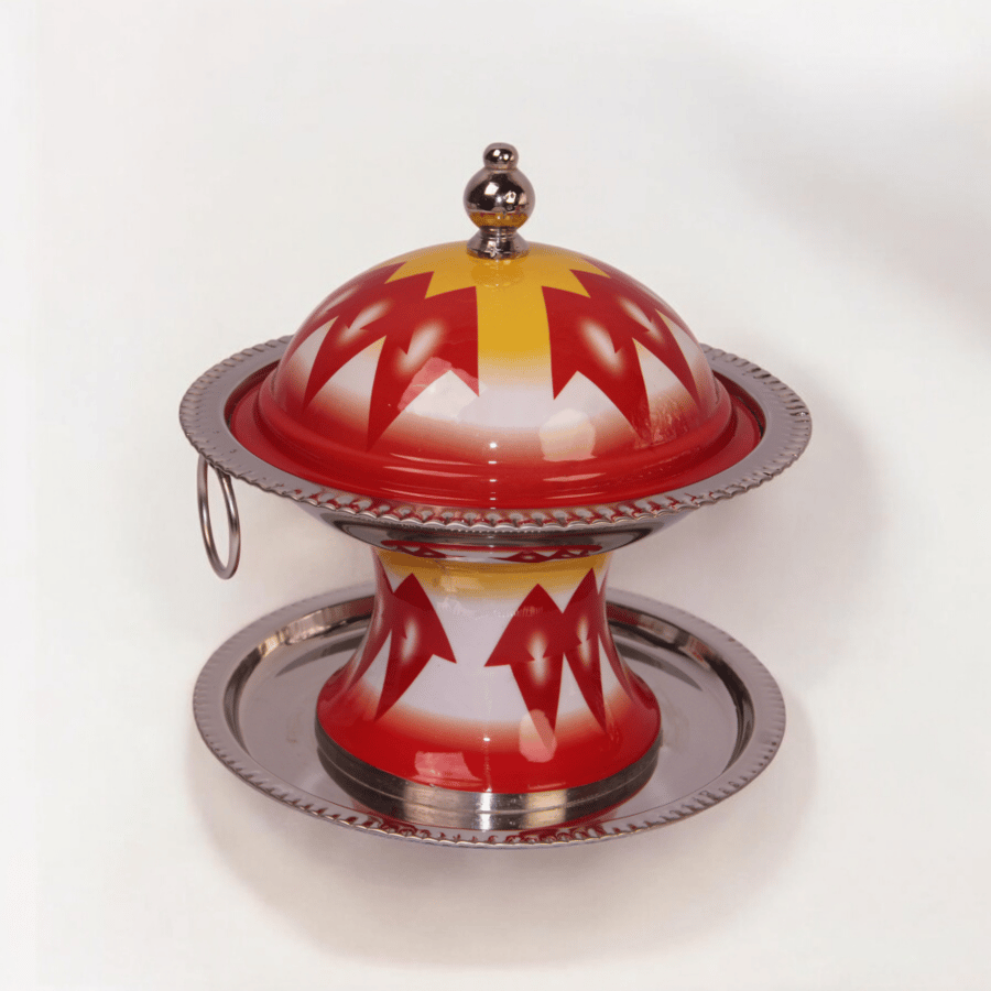Red stainless steel date palm