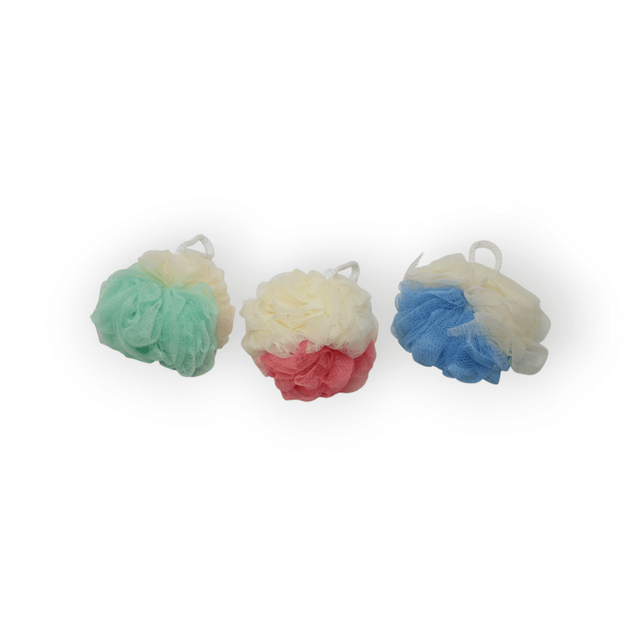 Colorful bath sponge set