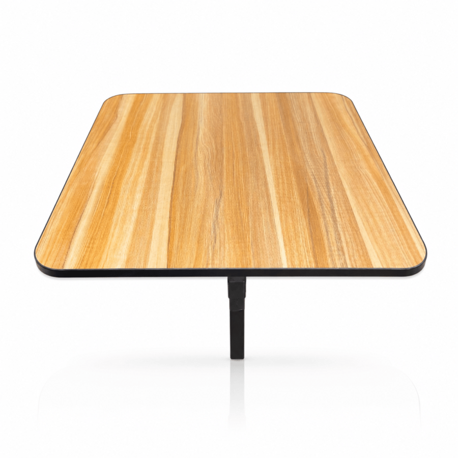 Square foldable wooden serving table