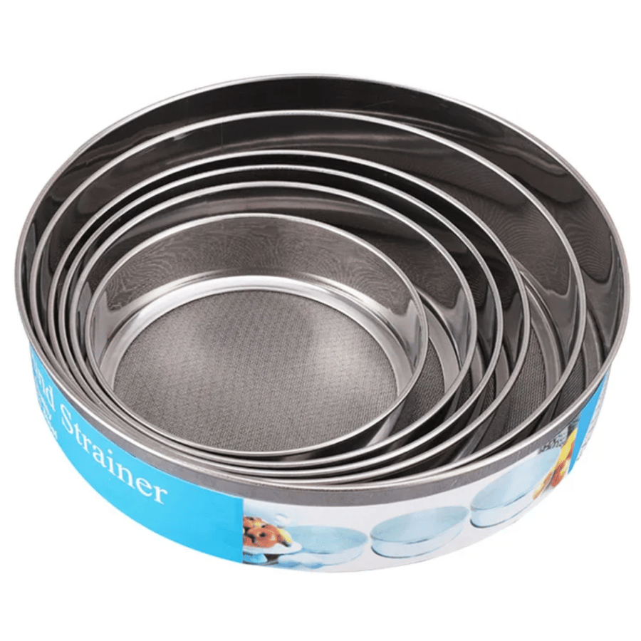Fine sieve set 6 pieces